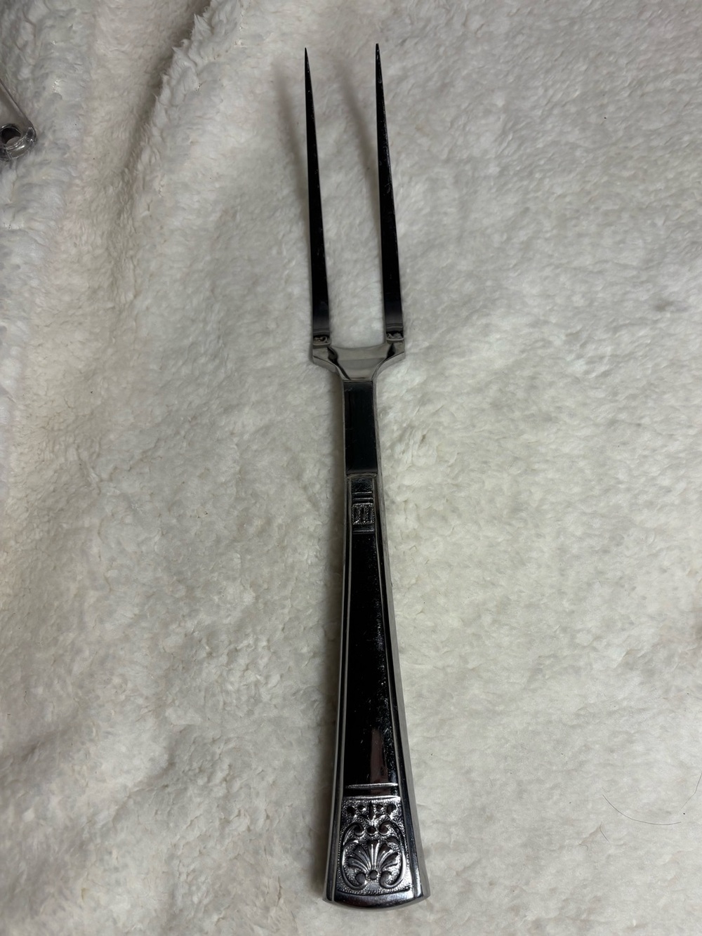 Vintage Armstrong Stainless Steel 11.5" Carving Fork Meat Serving Japan